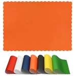 Disposable Scalloped Edge Paper Placemats 10"X14" (orange) 50CT New. Price: $21.33.