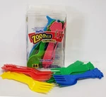 Mixed Lot Of 12 Dixie Krazy Kritter Forks & 11 Hefty Zoo Pals Kid's Cutlery New. Price: $21.00.