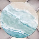 Butaluk Round Tablecloth Coastal Beach Fitted With Elastic O... New. Price: $25.37.