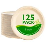 9 Inch 125 Pack Compostable Paper Plates, Biodegradable Heavy Duty Disposable... New. Price: $30.34.
