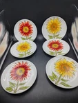 Cottagecore Sunflower Dessert Plates Set Of 6 Room Creative Red Yellow Floral New. Price: $25.00.