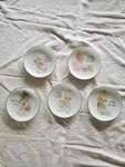 Vintage 1983 Precious Moments Decorative Plates, 4" Diameter, Full Set Of 5 New. Price: $80.00.