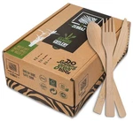 2ZEBRAZ Bamboo Cutlery Set 100 Disposable Utensils (50 Forks, Knives, 25... New. Price: $27.47.