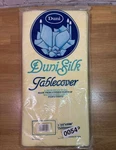 Vintage Duni Silk Water Repellent Tablecloth 54" X 108" Yellow New 0054-B3. Price: $12.00.