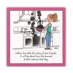 Funny Cocktail Napkins, Burned 2000 Calories - Paper Beverage New. Price: $15.01.