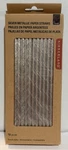 Kikkerland Metallic Silver Design Paper Straws - Box Of 72 New. Price: $12.95.