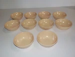 10 - Get Melamine Tan Beige Small Dessert Cereal Ice Cream Restaurant Bowls Used. Price: $14.99.