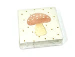 Cbe Paperie 40 Cocktail Napkins Pink Mushroom Gold Foil New. Price: $9.74.