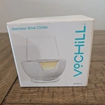 Vochill Personal Wine Chiller, Accessory For Stemless Glasses Quartz Open. Price: $19.99.
