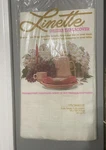 Vtg Linette 3 Ply Table Cover Waterproof Back White 54" X 108" Usa Movie Prop New. Price: $14.90.