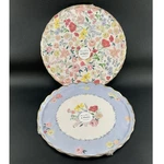 Meri Eleg English Garden PATTERN(2) Sets Of (8) Paper Plates 10.5"D #(16) New. Price: $18.00.