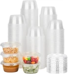 2 Oz 500 Pack Jello Cups With Lids, Disposable Souffle Clear Por New. Price: $37.99.