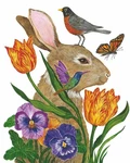 Paperproducts Design Bunny Buddies Beverage/cocktail NAPKINS,5"X5" New. Price: $10.95.