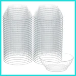 10 Oz Clear Plastic Bowls - 50 Pack Disposable Hard Small Bo... New. Price: $28.78.