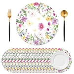 Jarthenaamcs 50 Sheets Wildflower Butterfly Floral Round 13 Inch, Colorful New. Price: $23.23.
