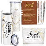 Domensi 6 Pcs Social Worker Appreciation Gifts For Women Lady Include 20OZ Tu... New. Price: $29.02.