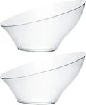 Plasticpro Disposable Angled Bowls Round Serving Medium, Clear New. Price: $21.15.