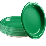 Disposable Paper Plates Green 6 3/4 Inches Dessert Strong And Sturd New. Price: $18.61.