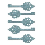 Christmas Gla Blue 5 Pack 14CM Glitter Keys Tree Decorations New. Price: $23.47.