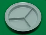 Lot Of 25 White Get Compartment Cafeteria Restaurant Plates Lunch CP-530-W Used. Price: $81.64.