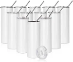 Pyd Life 12 Pack Sublimation Tumblers Blanks Skinny White 20 Oz Straight Bulk New. Price: $55.19.