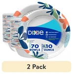 (2 Pack) Dixie Disposable Paper Bowls 10 Oz Multi-color 70 Count New. Price: $25.99.