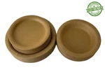 Disposable Brown Paper Plates Dinner Dessert Party Eco-friendly Bulk Buy Brand. Price: $17.04.