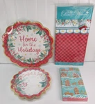 Pioneer Woman Christmas Holidays Party Supplies Plates Napkins For 8 Guest Set New. Price: $36.00.
