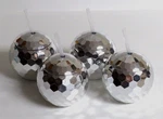4 New Silver Disco Ball Drinking Cups Reusable Straws Fun 70S Party Year's. Price: $7.99.