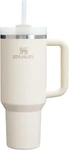 Stanley Quencher H2.0 40OZ Tumbler Handle Straw Flowstate Lid Cream Used. Price: $24.95.