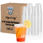 1000 Pack 12 Oz Clear Plastic Cups, Cold Disposable Party Drinking For P... New. Price: $97.46.