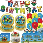 104PCS Super Birthday Party Decorations Tableware Set Include Banner,cake Topper New. Price: $47.84.