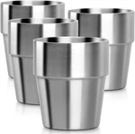 Stainless Steel Insulated Cup, 10 Oz Stackable Cups Set Of 4, Sm New. Price: $37.58.