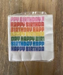 Vintage Rainbow Birthday American Greetings Nos 1982 Paper Napkins Unopened New. Price: $5.00.
