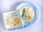 Meri Peter Rabbit Blue "happy Easter" Paper Plates & Napkins New!. Price: $12.95.