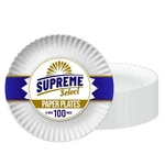 Supreme Select Disposable Paper Plates Bulk Set Of 100 9 Inch, White New. Price: $14.76.