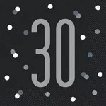 Glitz Party 30TH Birthday Disposable Paper Luncheon Napkins - 1/2" ,16 Counts New. Price: $12.87.