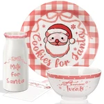 Christmas Cookies For Santa Plate Dinnerware Set ... New. Price: $48.32.