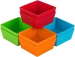 Webake 3.5 Inch Jumbo Baking Cups Square Cupcake, Green, Orange, Blue And Red New. Price: $21.23.