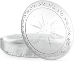 50 Pack Clear Hard Plastic Plates 10" Heavy Duty Disposable Party New. Price: $24.99.
