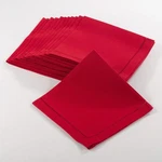 Saro Lifestyle Hemstitched Border Dinner Napkin (set Of 12), Red, 20"X20" New. Price: $77.99.