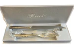 Ricci Argentieri 18/10 Stainless Steele Carving Set Knife And Fork New Box. Price: $39.00.