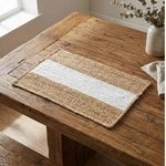 Jute Placemats 12X 18 Inch Natural Braided Table Farmhouse Dining Decor New. Price: $97.20.