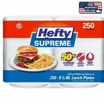 Hefty Supreme Foam Disposable Lunch Plates, 7/8", 250 Ct. New. Price: $26.19.