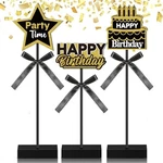 Yousoontic 3 Pcs Happy Birthday Party Decorations Wooden Signs Table New. Price: $15.99.