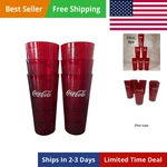 Coca Cola Restaurant Red Plastic Tumblers 24OZ New. Price: $51.61.