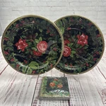 Vtg New Holiday Print By Waverly 11 1/2"PAPER PLATES(16) And NAPKINS(16) Sealed. Price: $19.95.