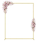 Wokceer 6.6 Wedding Square Arch. Gold Color Open. Price: $22.00.