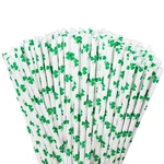 Whaline 100 Pcs St. Patrick's Day Paper Straws Disposable 7.7 One Size, Green New. Price: $23.99.