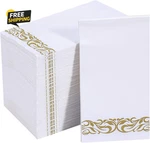 200 Pack Paper Napkins Guest Towels Disposable Premium Quality 3-PLY Dinner New. Price: $25.79.
